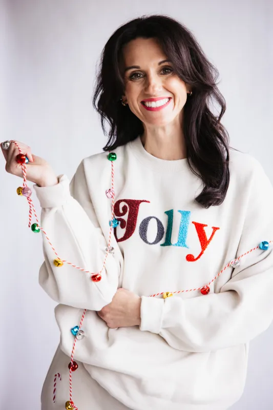 1897 Active Jolly Color Patch Fleece Sweatshirt for Women in Beige | GT705-JOLLY-BEIGE sold by Glik’s