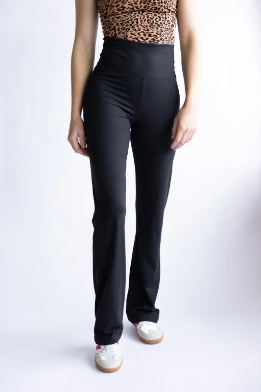 Love Tree Extra High Waisted Bootcut Leggings for Women in Black | 6941PN-BLACK sold by Glik’s