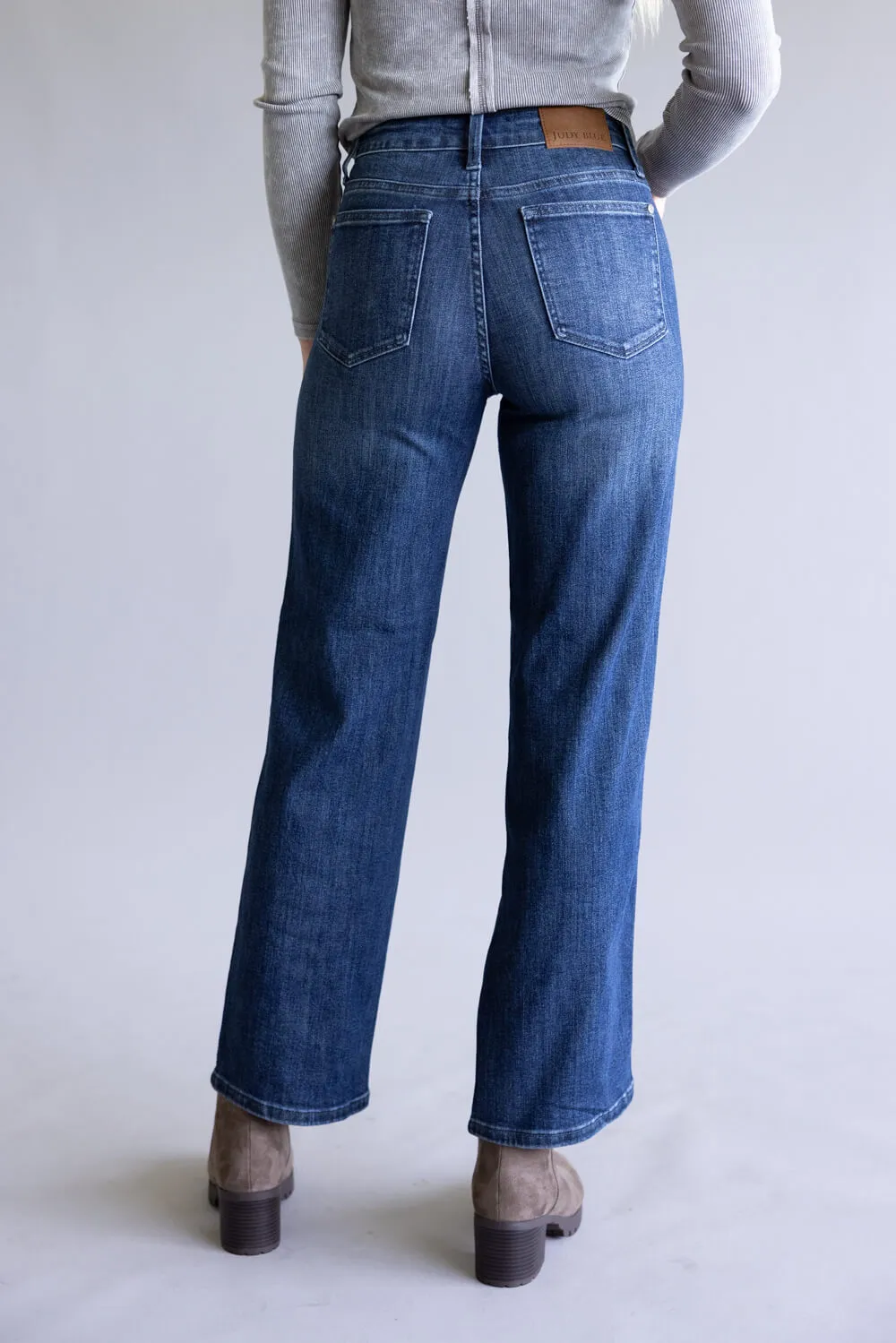 Judy Blue Petite Mid-Rise Straight Leg Jeans for Women | 88861REG-PETITE sold by Glik’s product image thumbnail 3