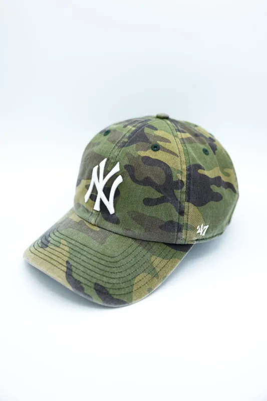 '47 New York Yankees Clean Up Hat in Camo | B-CARGW17GWSNL-CMA sold by Glik’s