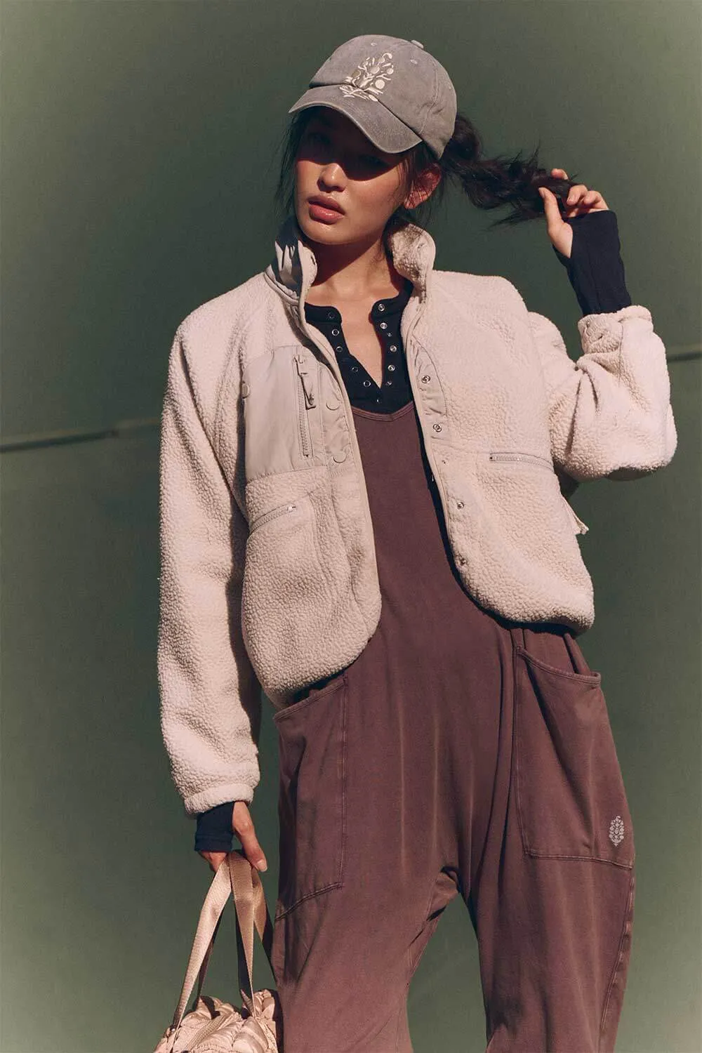 FP Movement Hit The Slopes Fleece Jacket for Women in Muted Beige | OB921410-BEIGE sold by Glik’s