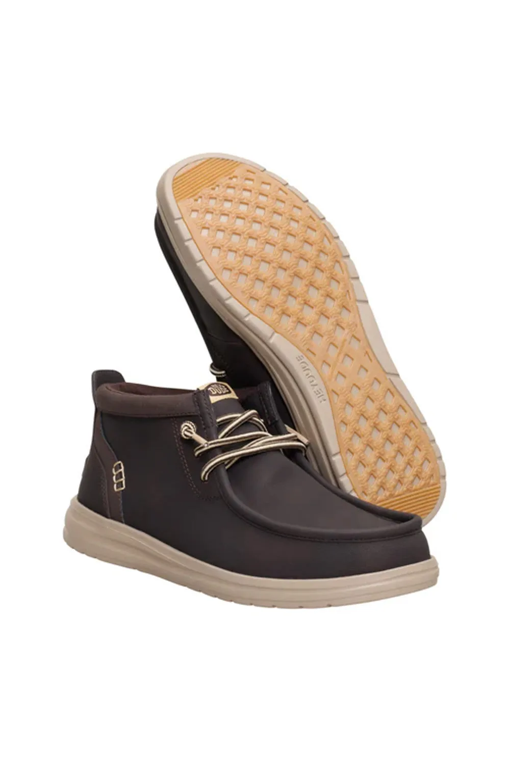 HEYDUDE Mens Wally Mid Gripr Classic in Mole Brown | 42051-2IV sold by Glik’s product image thumbnail 4
