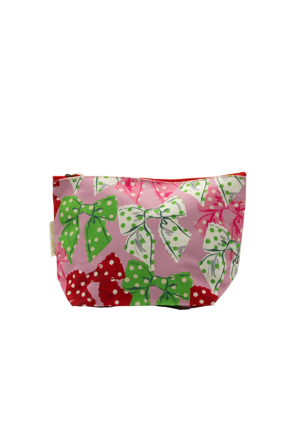Simply Southern Travel Seaside Pouch Bag in Pink Bows | 0225-BAG-PCH-SEA-HLDY-DOTS sold by Glik’s