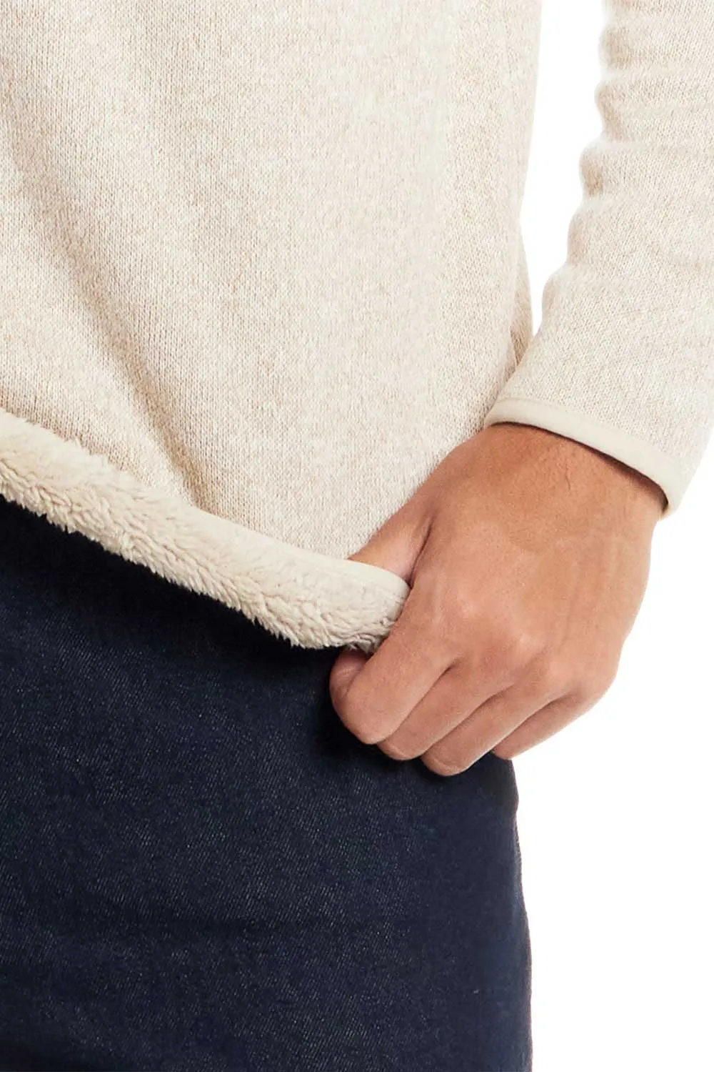 Weatherproof Vintage Sherpa Sweater Quarter Zip for Men in Stone | F2521150GK-STONE sold by Glik’s product image thumbnail 5