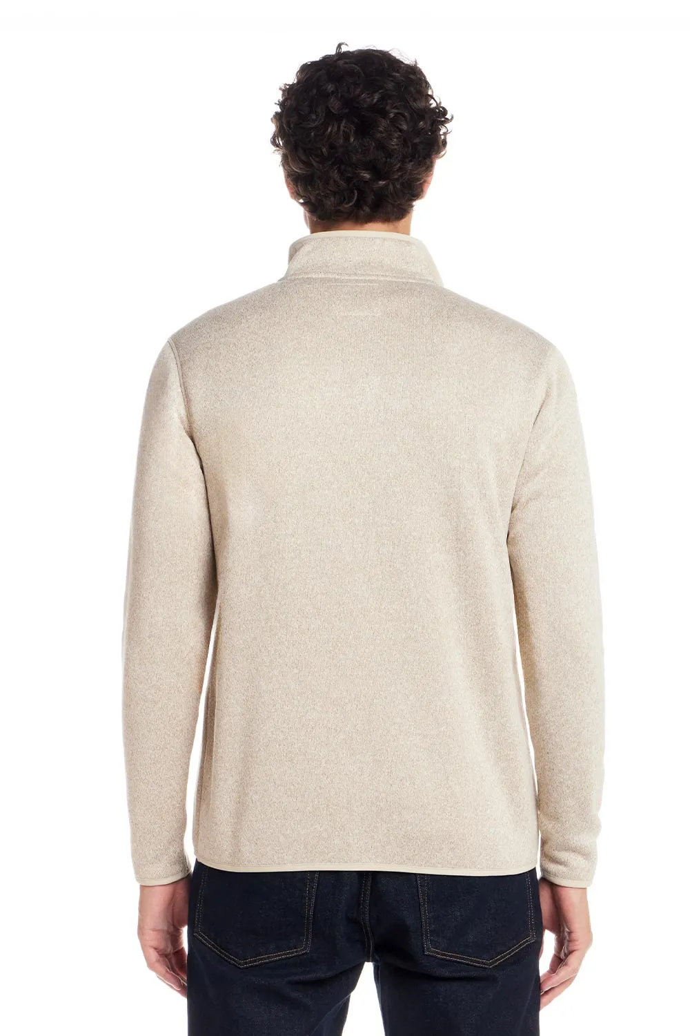 Weatherproof Vintage Sherpa Sweater Quarter Zip for Men in Stone | F2521150GK-STONE sold by Glik’s product image thumbnail 2