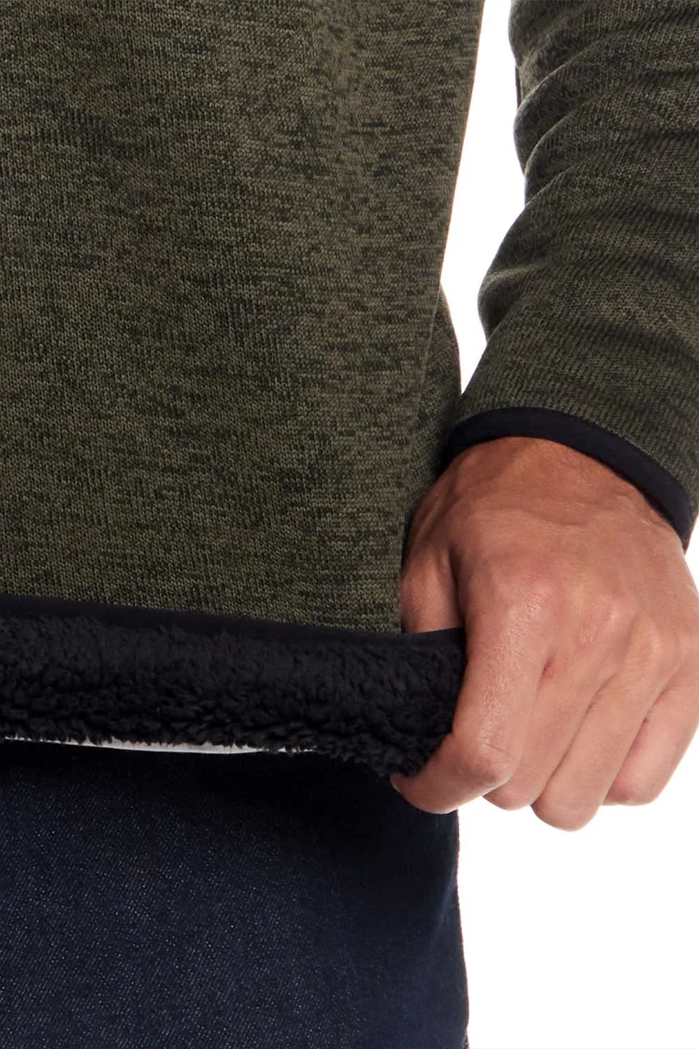 Weatherproof Vintage Sherpa Quarter Zip Sweater for Men in Olive | F2521150GK-OLIVE sold by Glik’s product image thumbnail 4