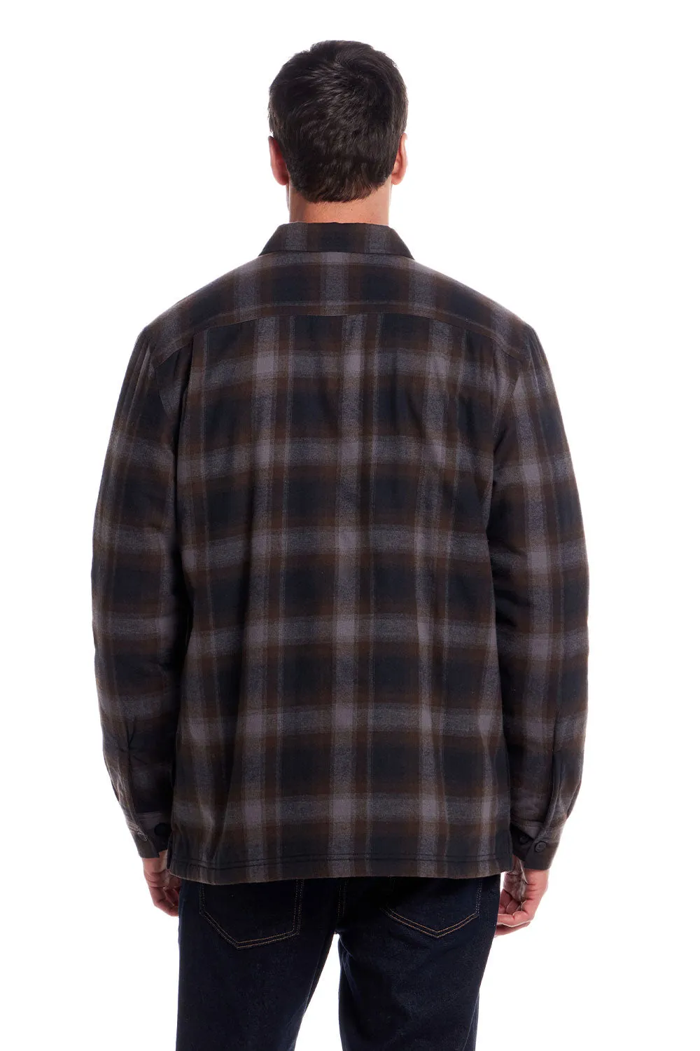 Weatherproof Vintage Sherpa Lined Shirt Jacket for Men in Mocha | F255441GK-MOCHA sold by Glik’s product image thumbnail 3