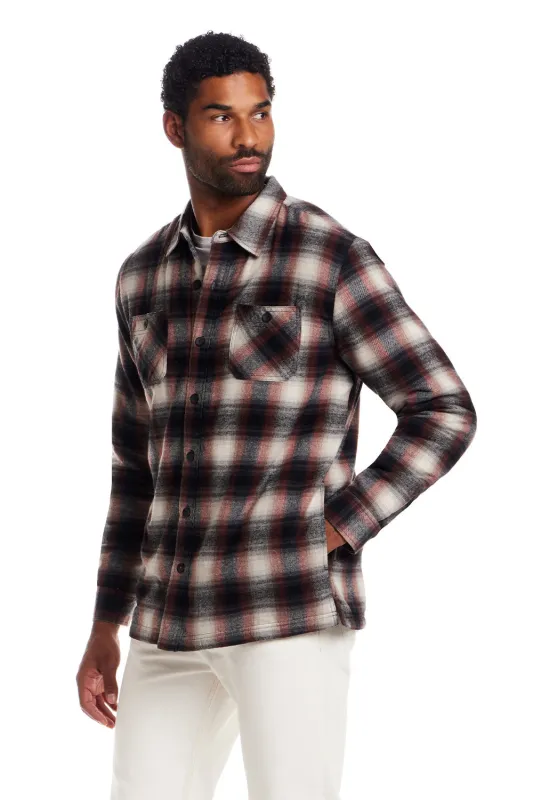 Weatherproof Vintage Sherpa Lined Shirt Jacket for Men in Merlot | F255441GK-MERLOT sold by Glik’s