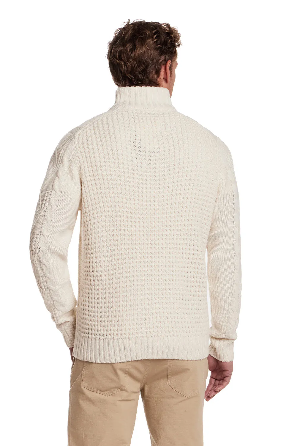 Weatherproof Vintage Chunky Shawl Collar Pullover for Men in Ecru | F2540628GK-ECRU sold by Glik’s product image thumbnail 2