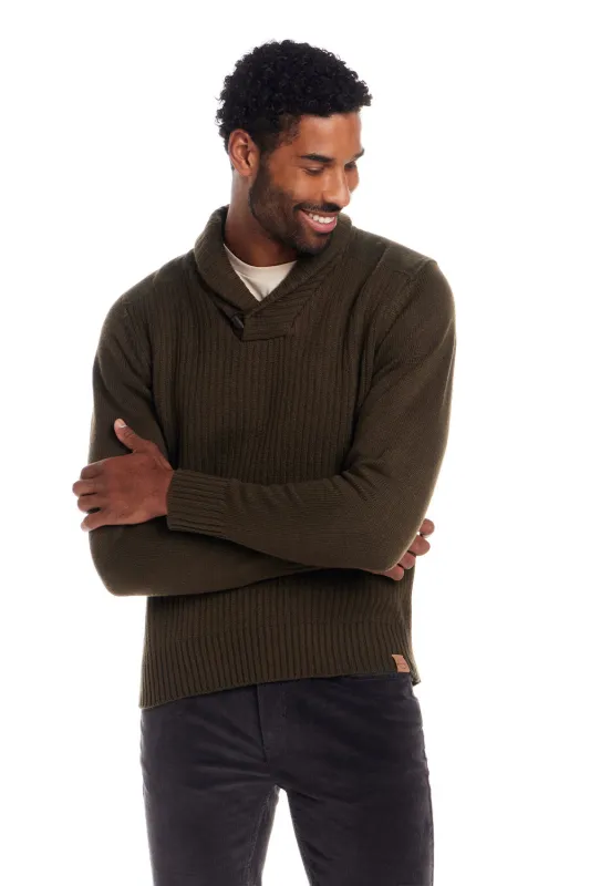 Weatherproof Vintage Shawl Collar Toggle Pullover for Men in Olive | F254110GK-MILITARYOLIVE sold by Glik’s