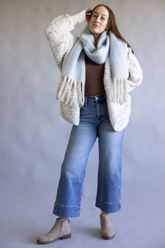 Free People Winter Chill Blanket Scarf for Women in Blue  | ACCESSFPWINT-BLUE sold by Glik’s