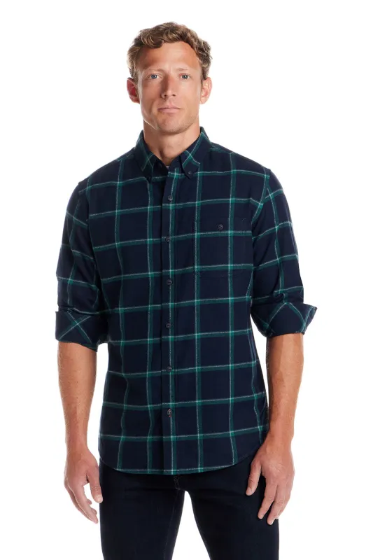 Weatherproof Vintage Brushed Flannel Shirt for Men in True Navy | F2585217GK-TRUENAVY sold by Glik’s