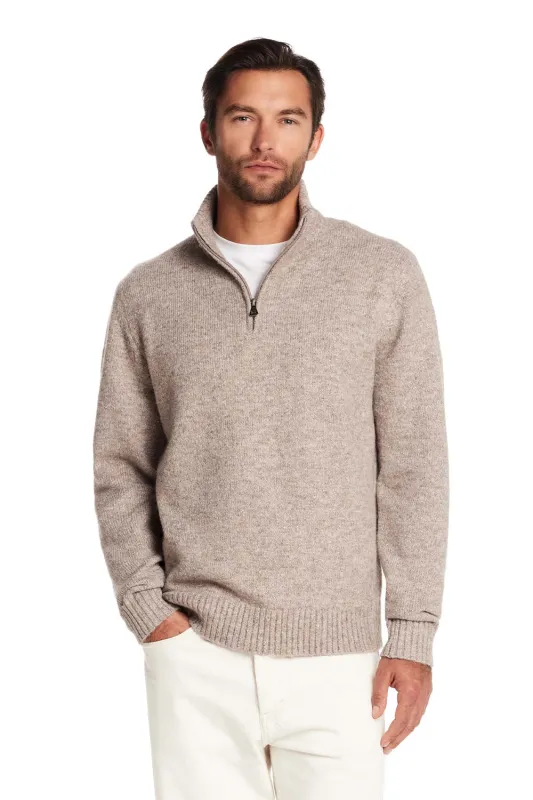 Weatherproof Vintage Fuzzy Quarter Zip for Men in Taupe | F2540788GK-TAUPE sold by Glik’s