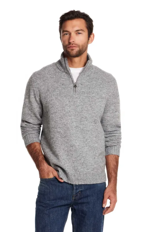 Weatherproof Vintage Fuzzy Quarter Zip for Men in Grey | F2540788GK-GREY sold by Glik’s