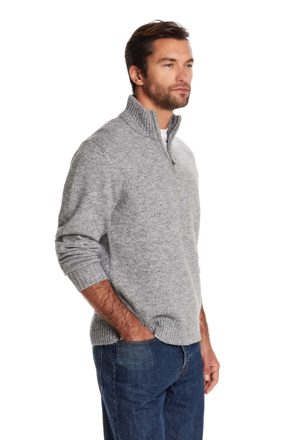 Weatherproof Vintage Fuzzy Quarter Zip for Men in Grey | F2540788GK-GREY sold by Glik’s product image thumbnail 4