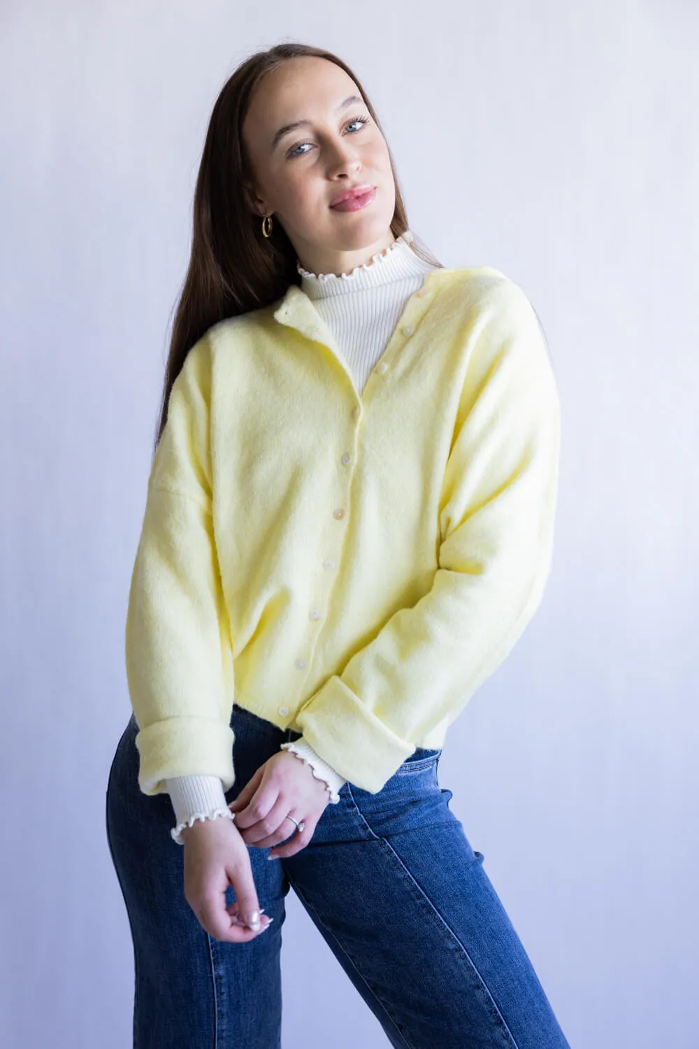 Things Between Piper Cardigan for Women in Butter | TBW237-BTR sold by Glik’s product image thumbnail 4