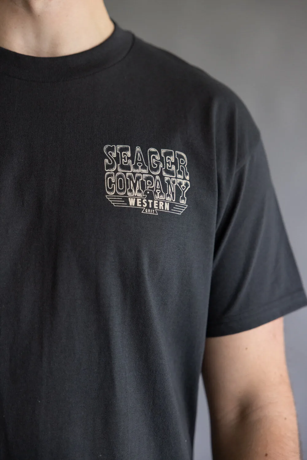 Seager Rattler Graphic T-Shirt for Men in Black | MTF25TRATTBLK-BLK sold by Glik’s product image thumbnail 4