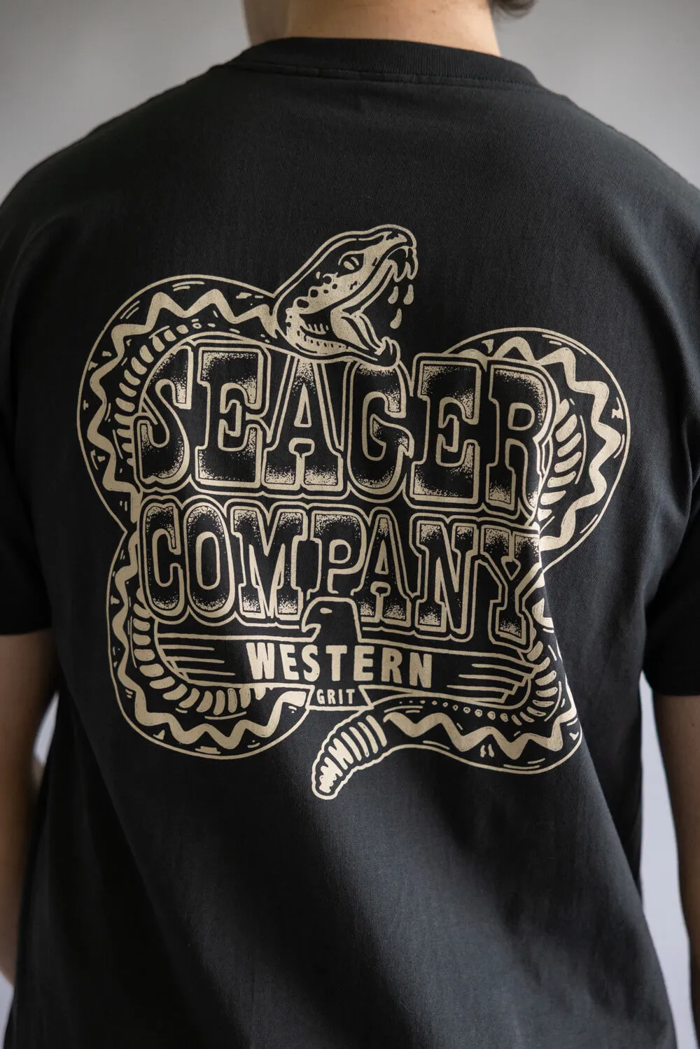 Seager Rattler Graphic T-Shirt for Men in Black | MTF25TRATTBLK-BLK sold by Glik’s product image thumbnail 5