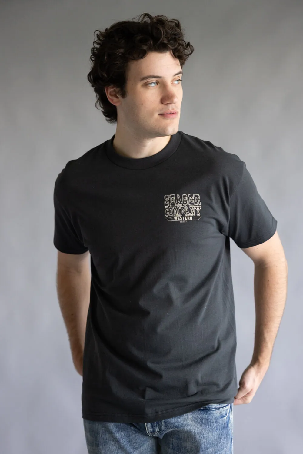 Seager Rattler Graphic T-Shirt for Men in Black | MTF25TRATTBLK-BLK sold by Glik’s product image thumbnail 3