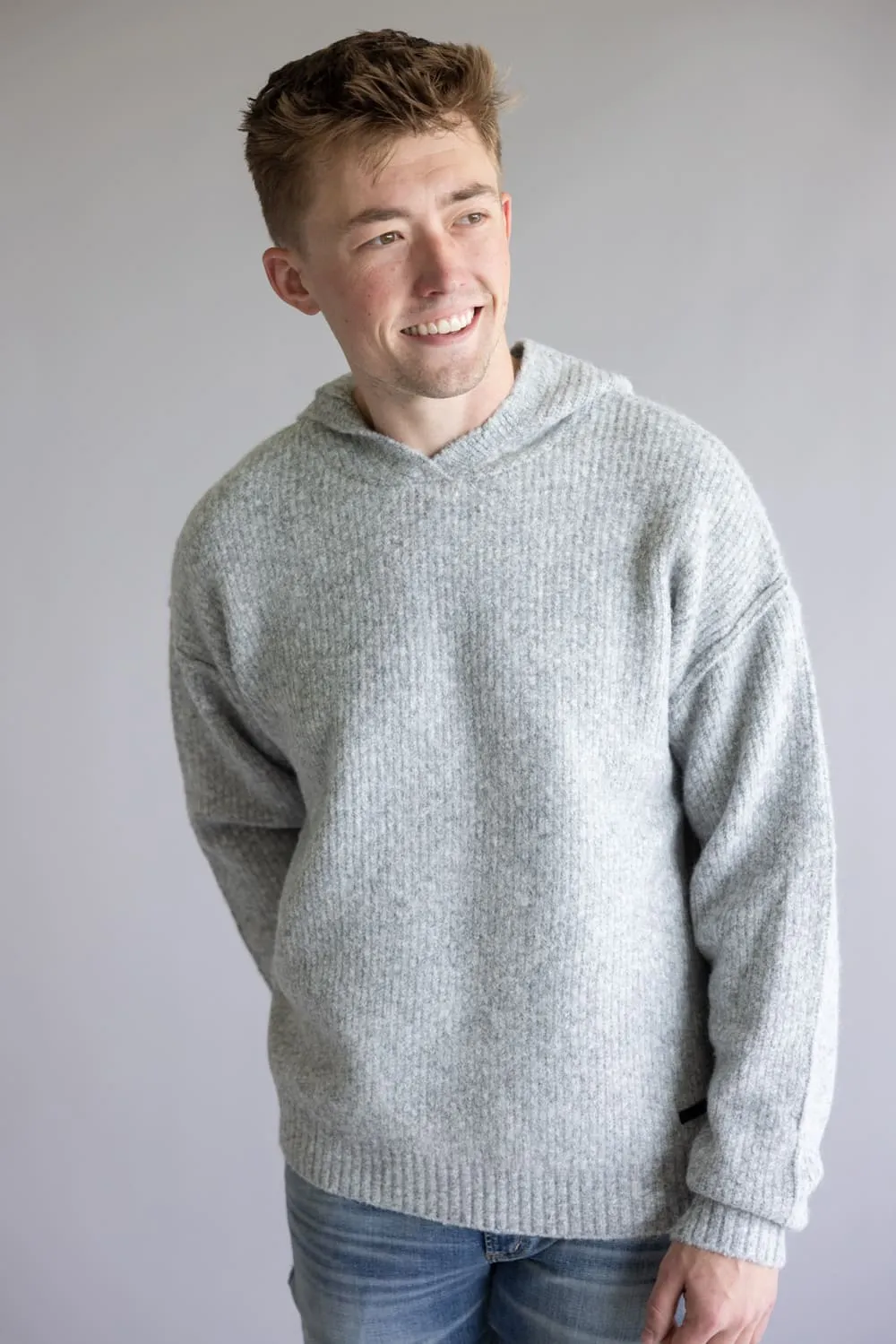Avery Hooded Sweater for Men in Heather Gray | MCW-177-HTHRGRAY sold by Glik’s
