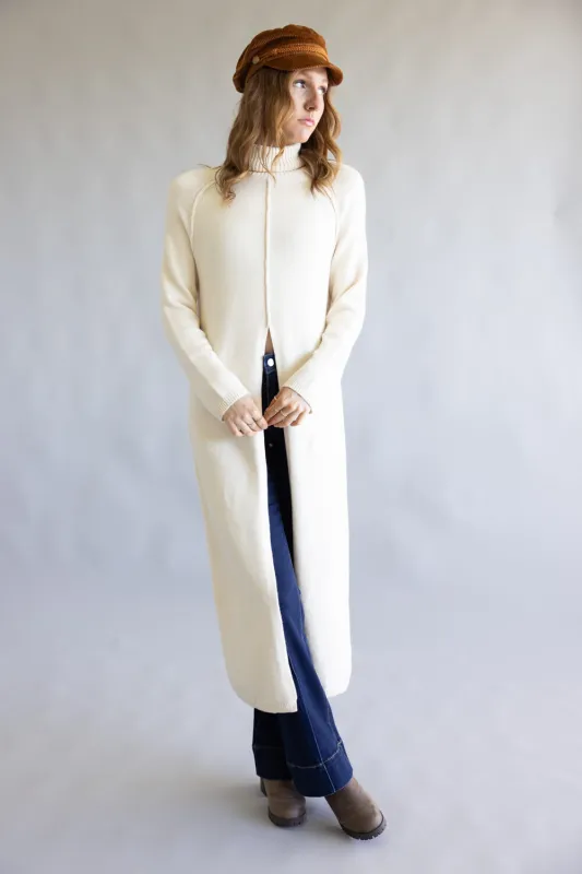 Turtleneck Tunic Sweater for Women in Ecru | MD4063-ECRU sold by Glik’s