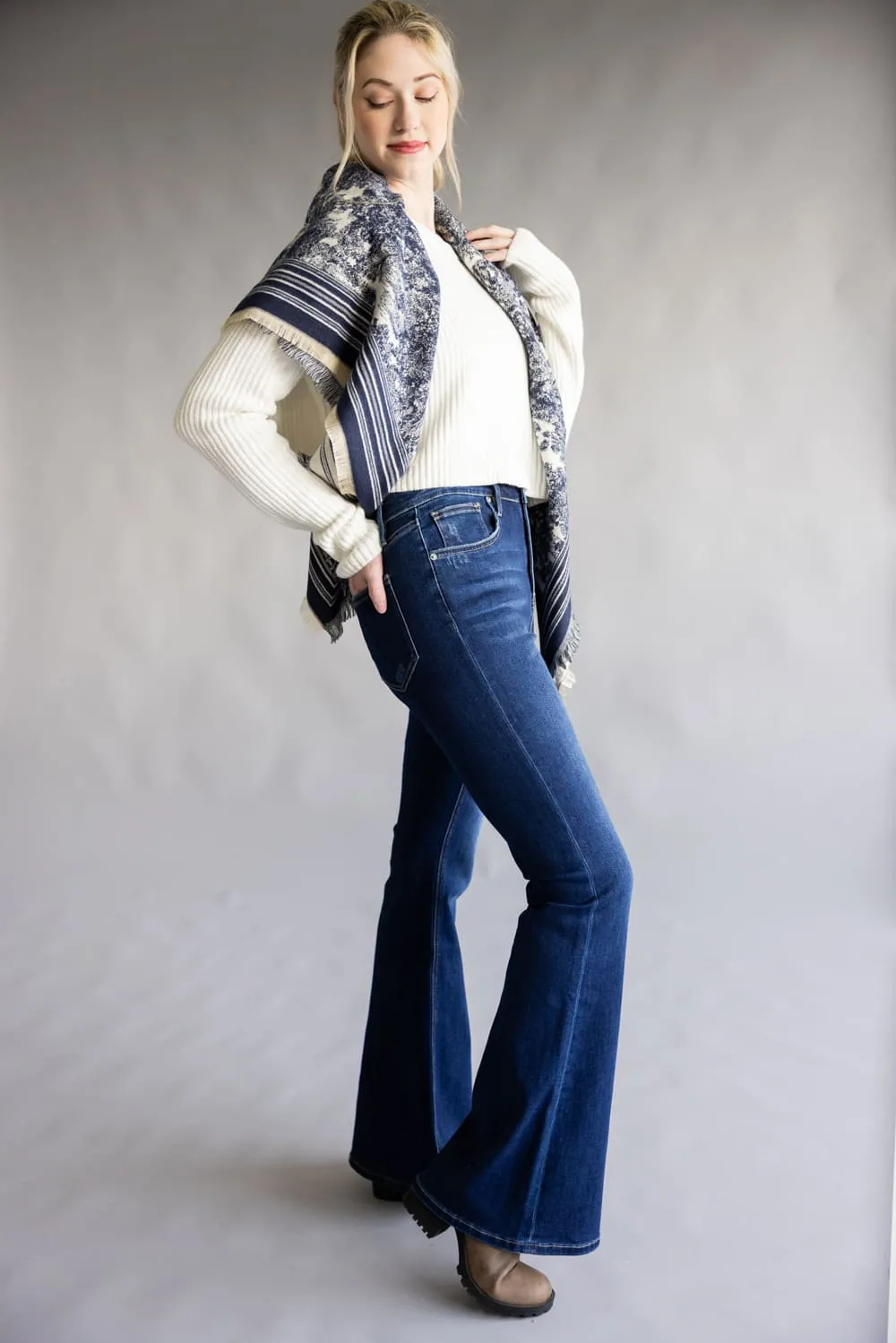Mica High Rise Flare Jeans for Women | MDP-F3507 sold by Glik’s product image thumbnail 4