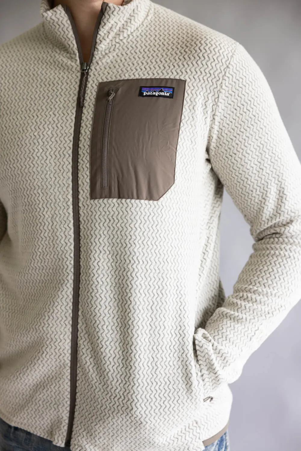 Patagonia Men’s R1 Air Jacket in Pelican | 40275-PLCN PELICAN sold by Glik’s product image thumbnail 3