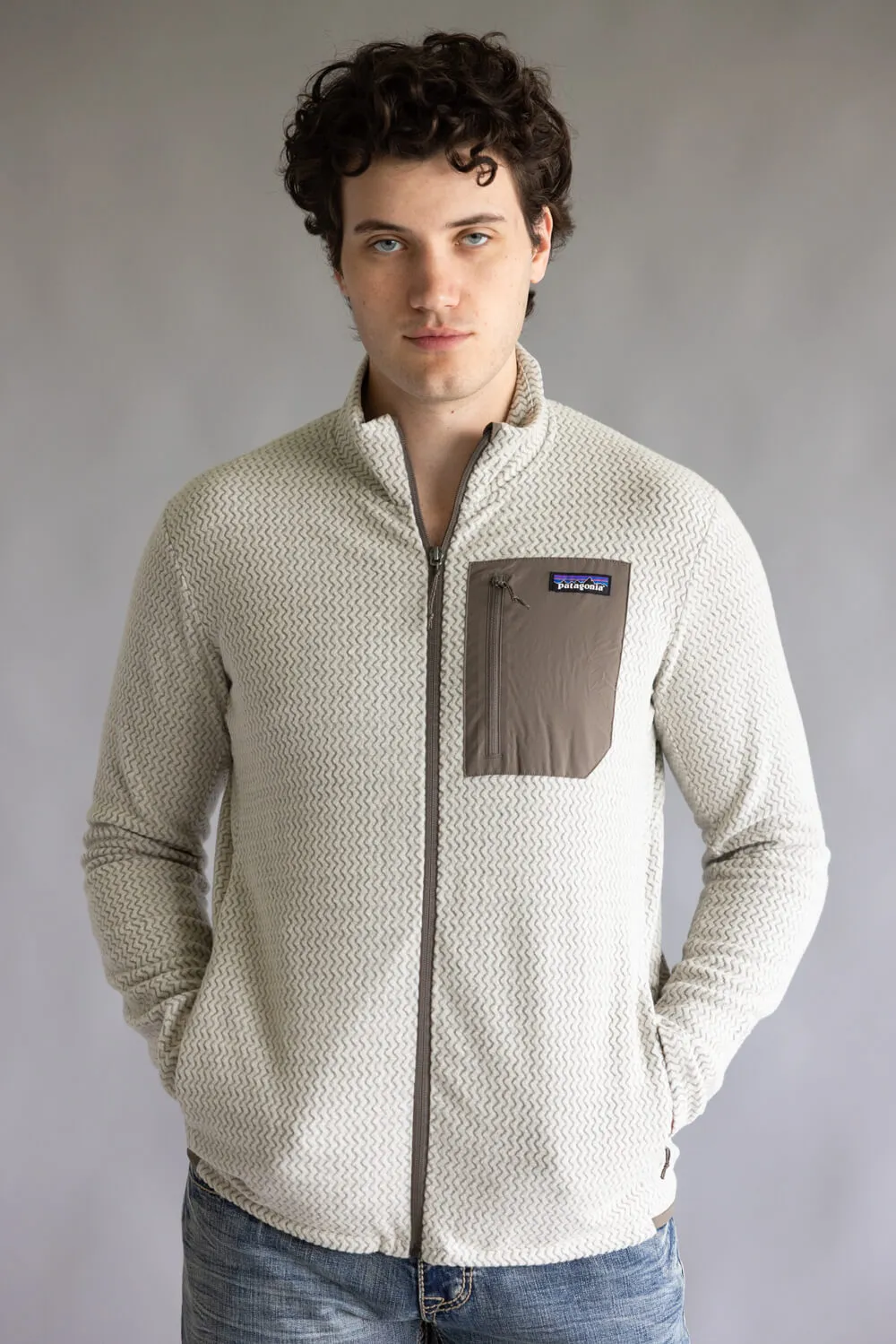 Patagonia Men’s R1 Air Jacket in Pelican | 40275-PLCN PELICAN sold by Glik’s