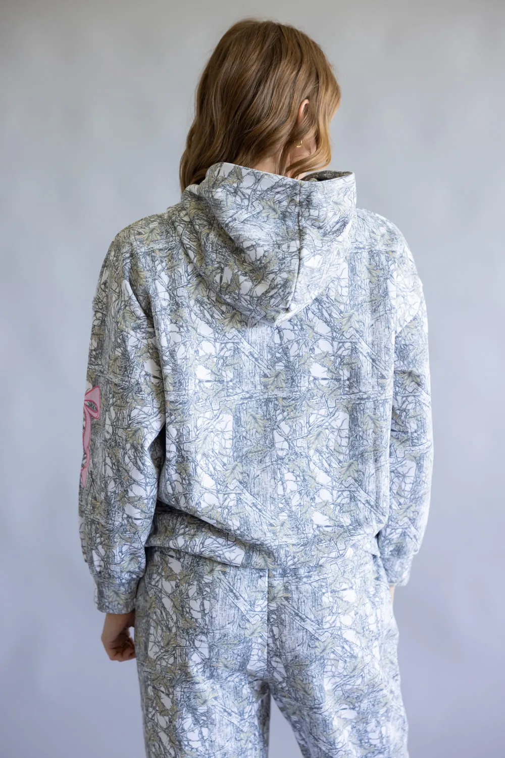Simply Southern Alice Bow Hoodie for Women in Grey Camo | PP-0225-HD-ALICE-CAMO sold by Glik’s product image thumbnail 2