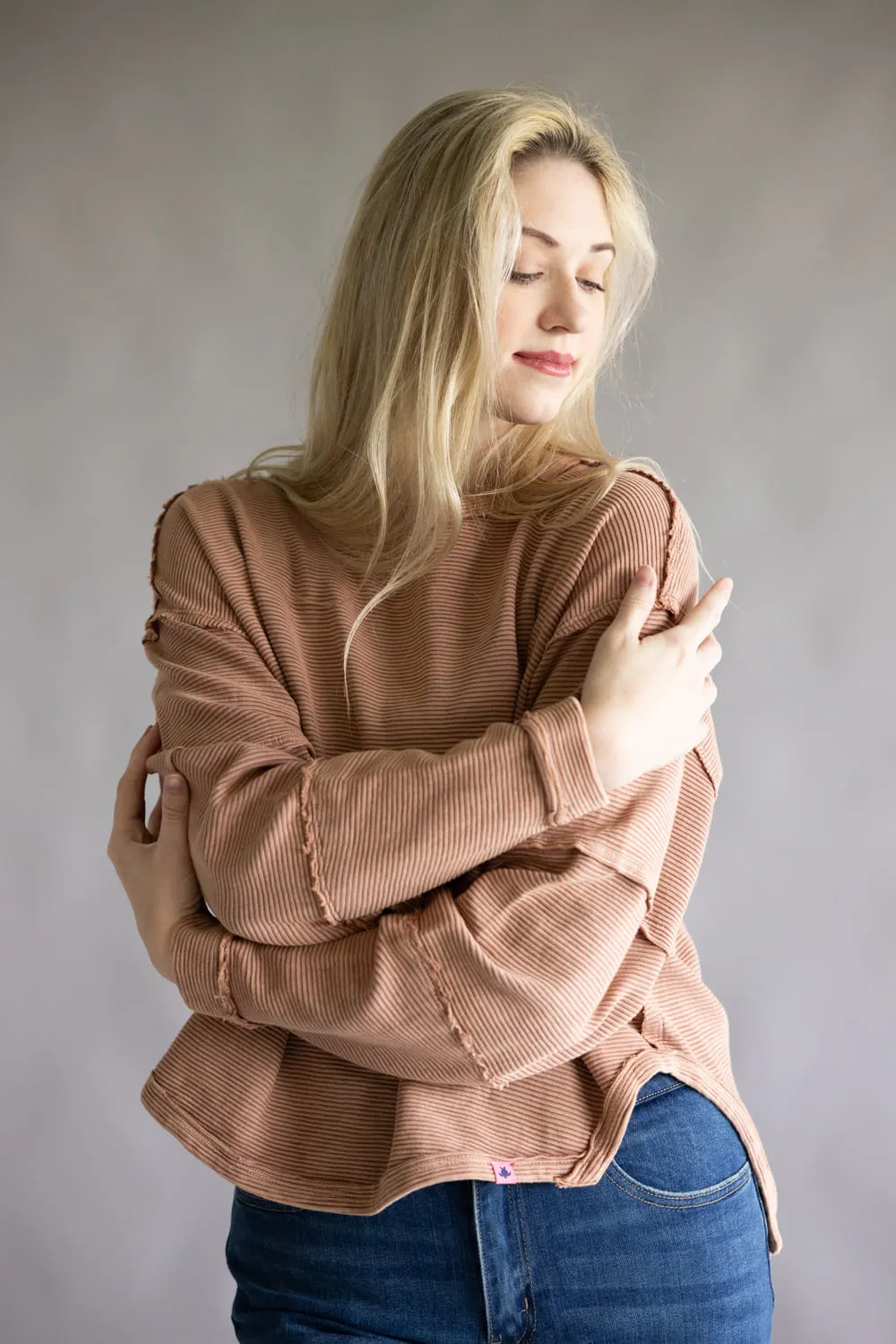 Simply Southern Sabrina Pullover Crewneck for Women in Umber | PP-0225-PULL-SABRINA-UMBER sold by Glik’s product image thumbnail 4