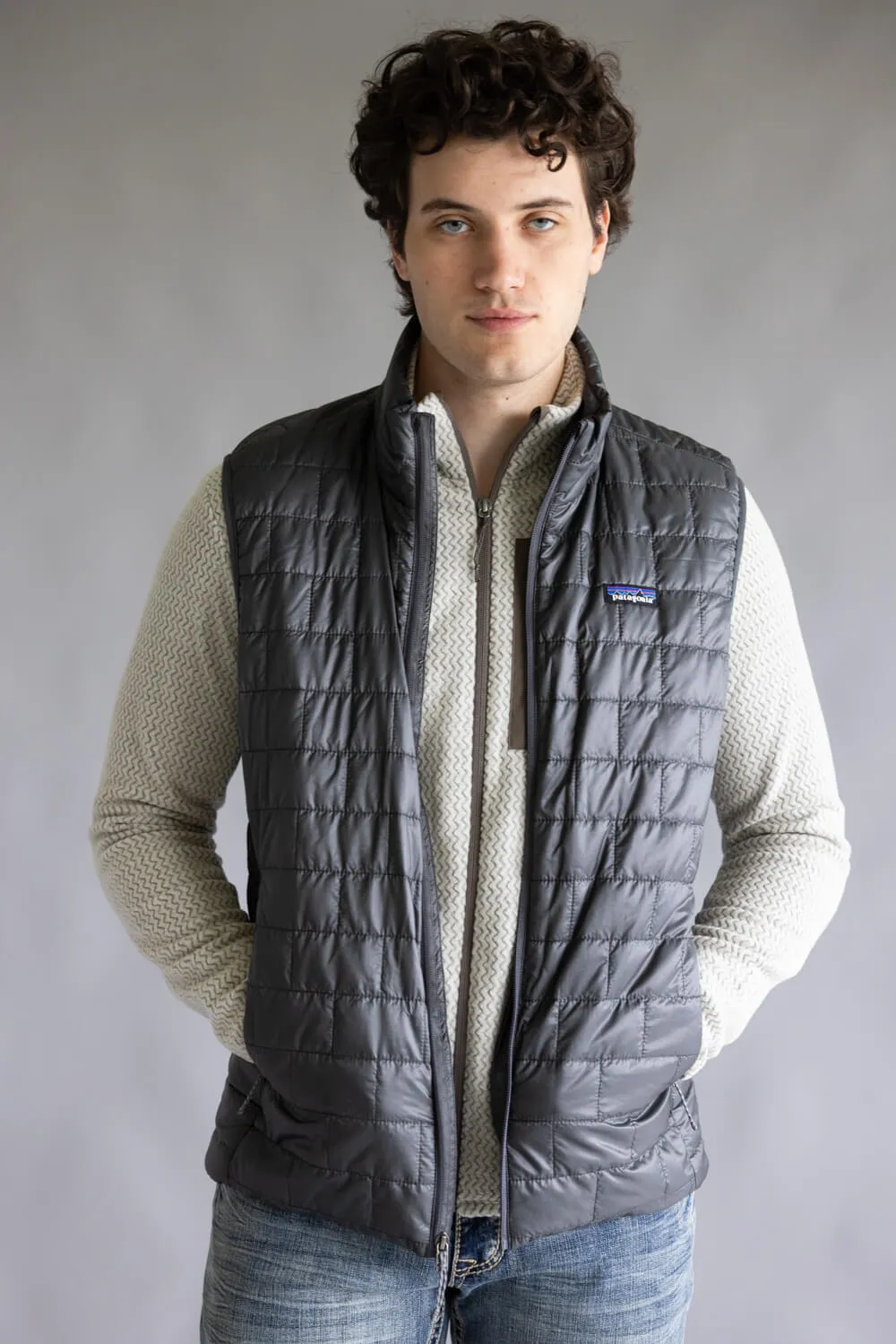 Patagonia Men’s Nano Puff Vest in Forge Grey | 84243-FGE GRAY sold by Glik’s
