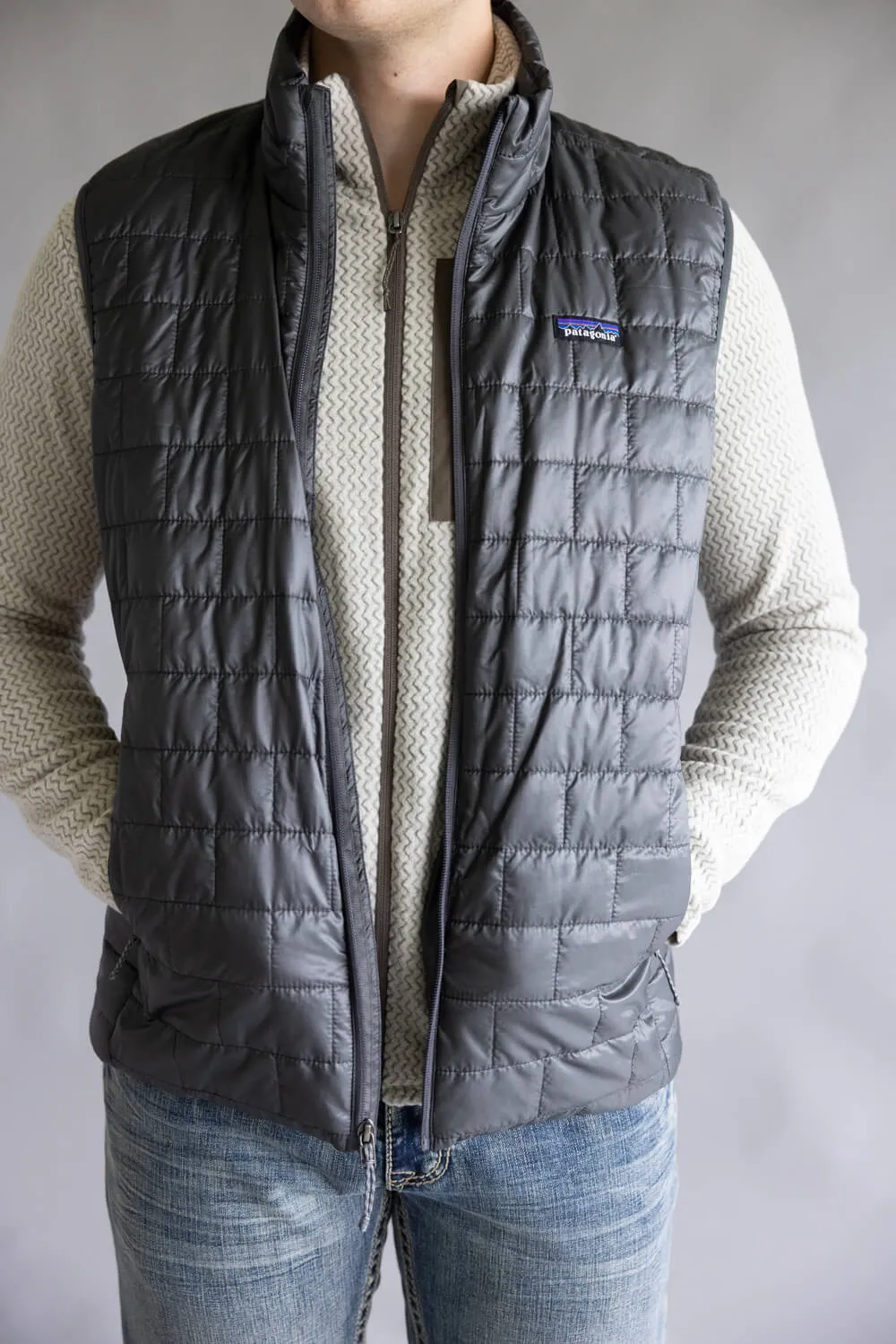 Patagonia Men’s Nano Puff Vest in Forge Grey | 84243-FGE GRAY sold by Glik’s product image thumbnail 4