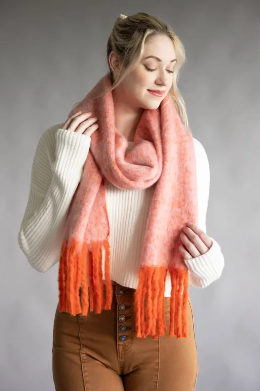 Free People Winter Chill Blanket Scarf for Women in Pink | ACCESSFPWINT-PINK sold by Glik’s