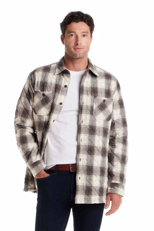 Weatherproof Vintage Quilted Shirt Jacket for Men in Major Brown | F2588091GK-MAJORBRN sold by Glik’s