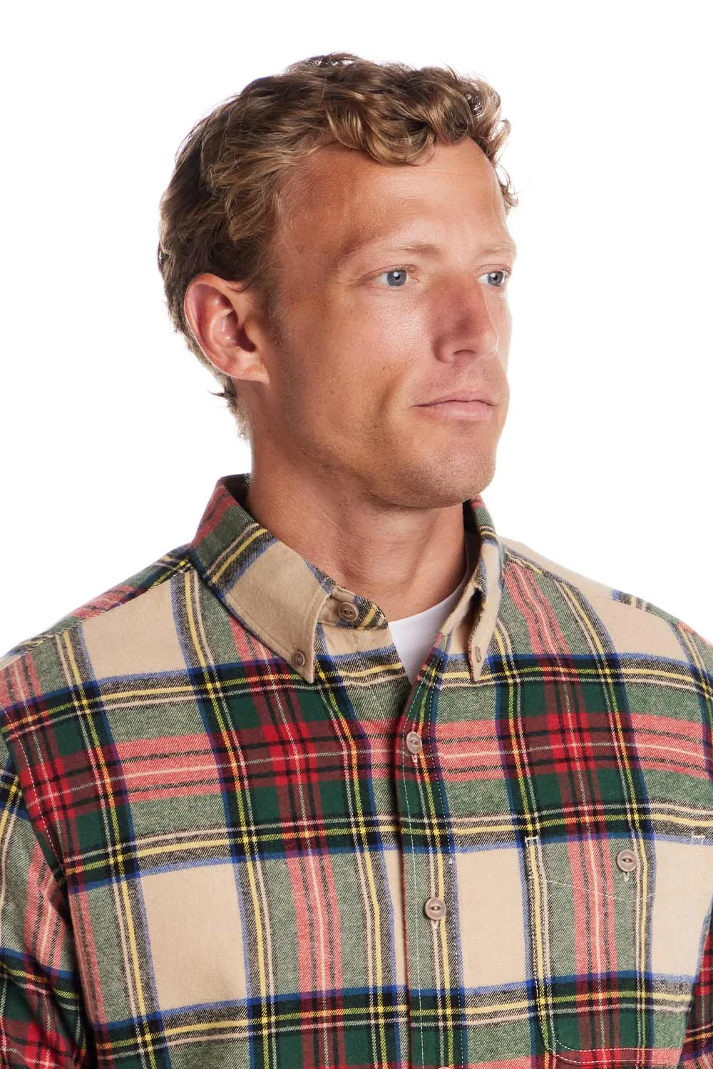 Weatherproof Vintage Brushed Flannel Shirt for Men in Bold Beige | F2585217GK-BOLDBEIGE sold by Glik’s product image thumbnail 3