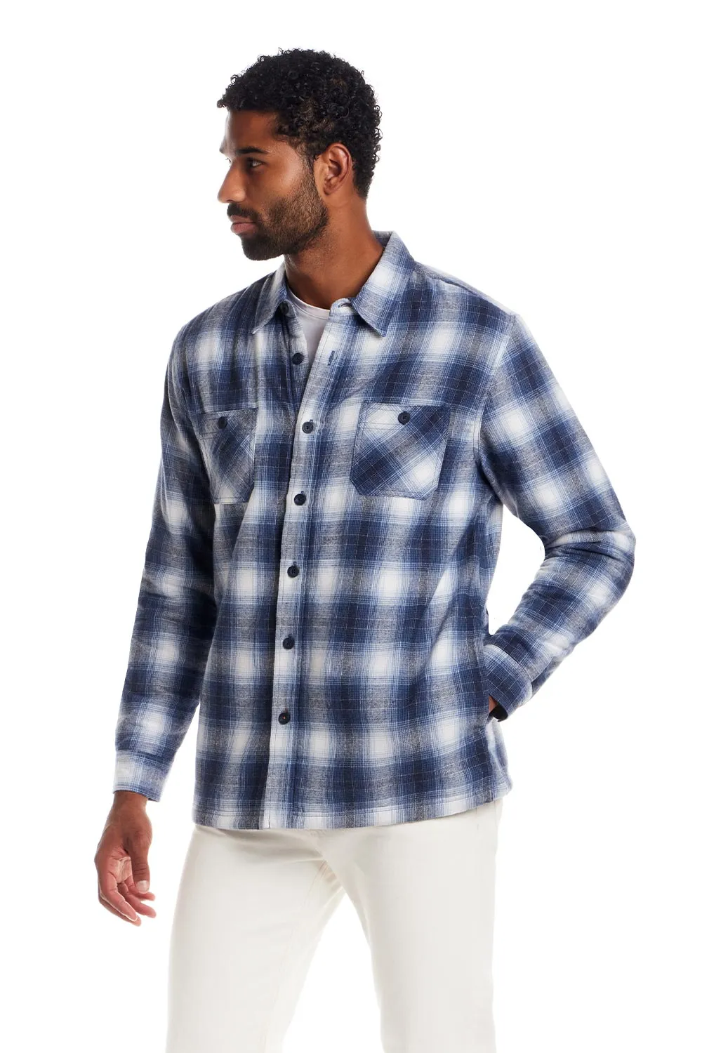 Weatherproof Vintage Sherpa Lined Shirt Jacket for Men in Harbor Bay | F255441GK-HARBORBAY sold by Glik’s product image thumbnail 5
