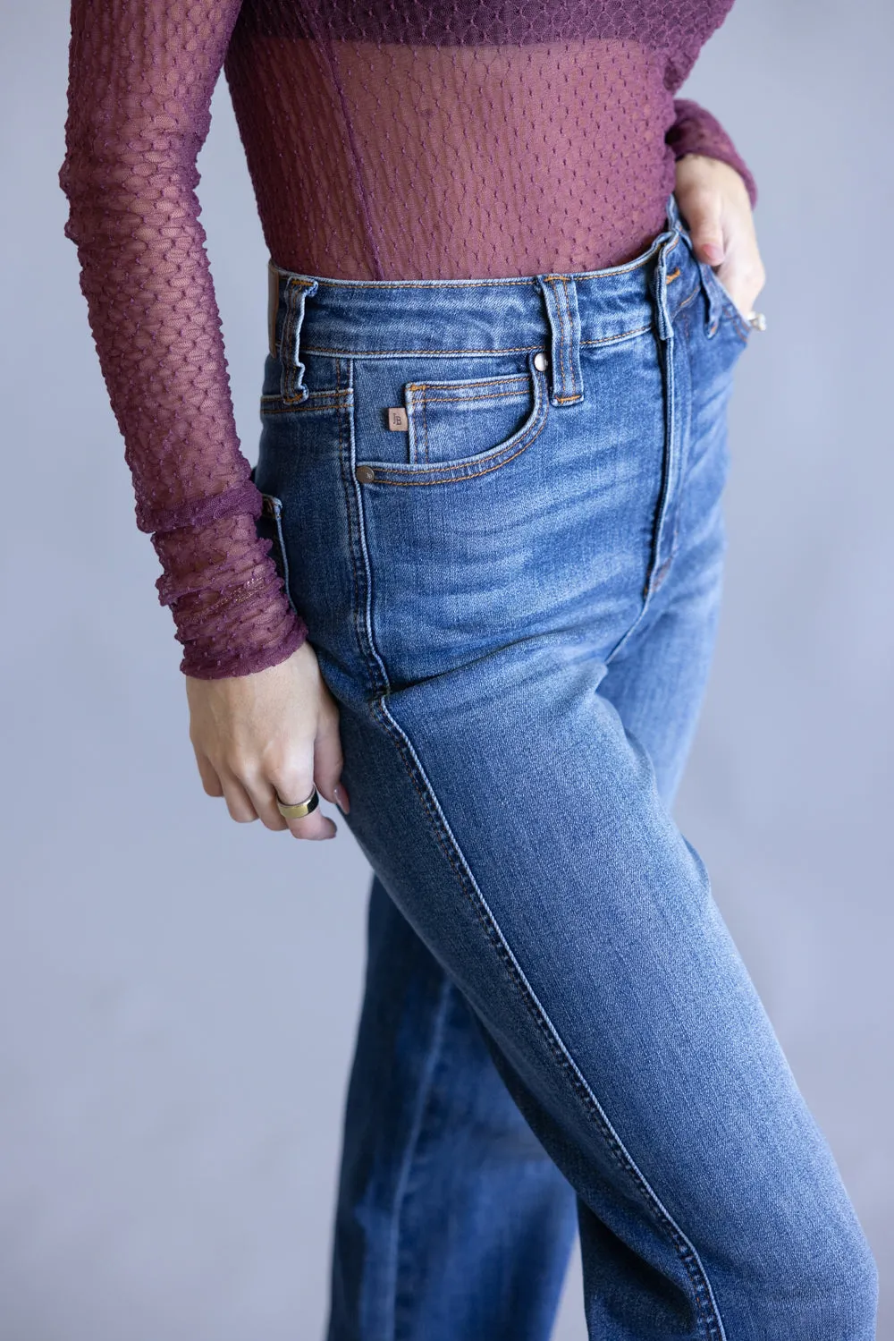 Judy Blue Tummy Control Straight Leg Jeans for Women | 881000REG sold by Glik’s product image thumbnail 3