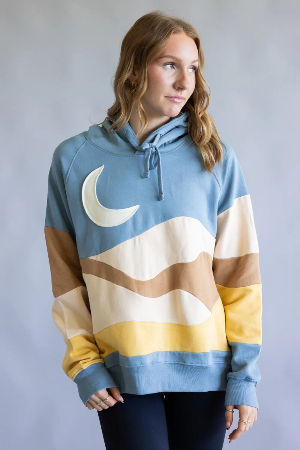 Simply Southern Moon Patch Hoodie for Women in Multi | PP-0225-HD-PATCH-MOON sold by Glik’s product image thumbnail 4