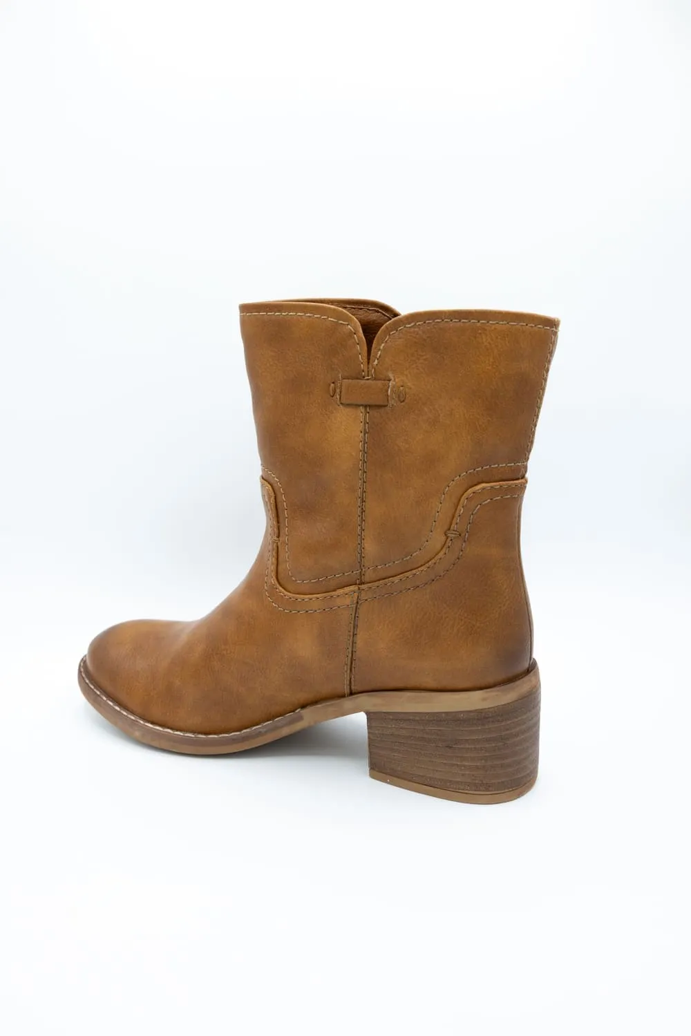 Diba True Faux Leather Booties for Women in Tan | 10007-TAN sold by Glik’s product image thumbnail 4