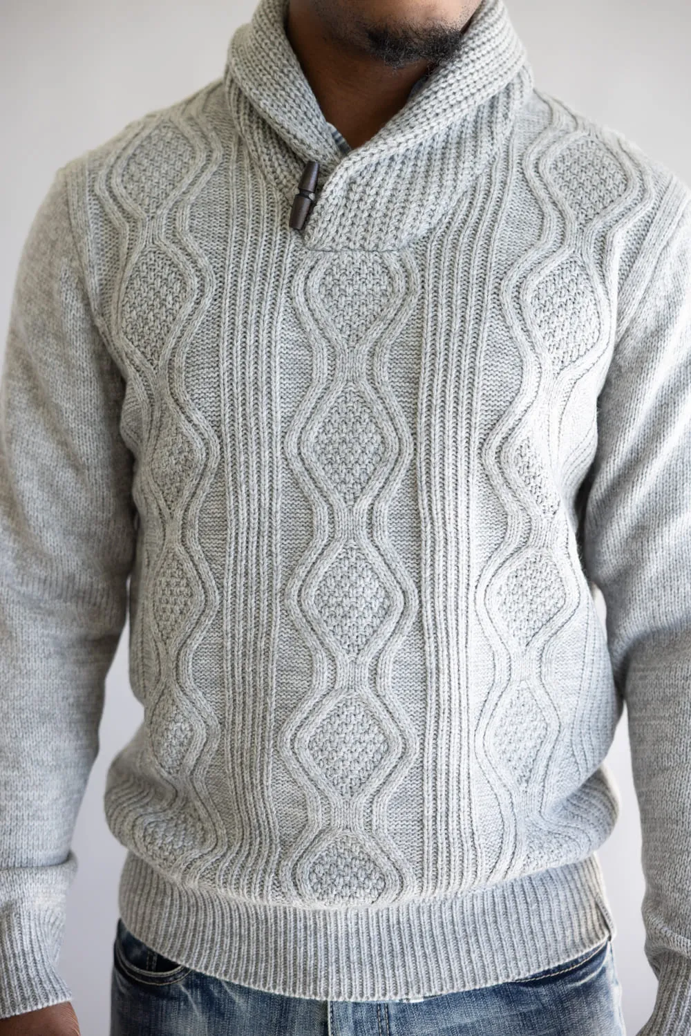 Weatherproof Vintage Shawl Collar Toggle Pullover for Men in Grey | F2540157GK-PALEGREY sold by Glik’s product image thumbnail 3