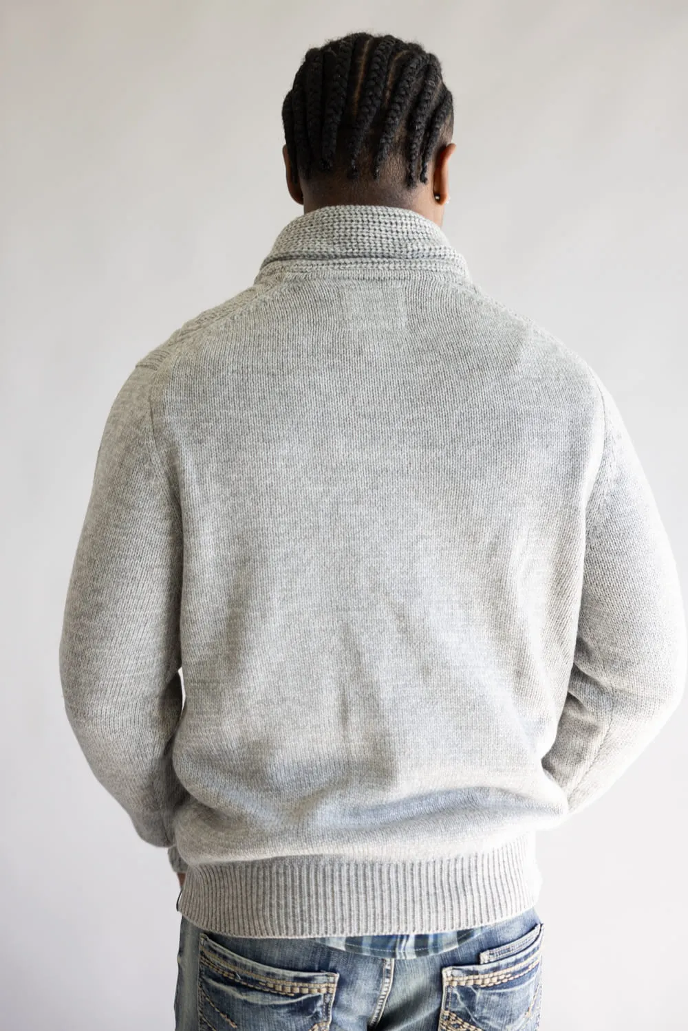 Weatherproof Vintage Shawl Collar Toggle Pullover for Men in Grey | F2540157GK-PALEGREY sold by Glik’s product image thumbnail 5