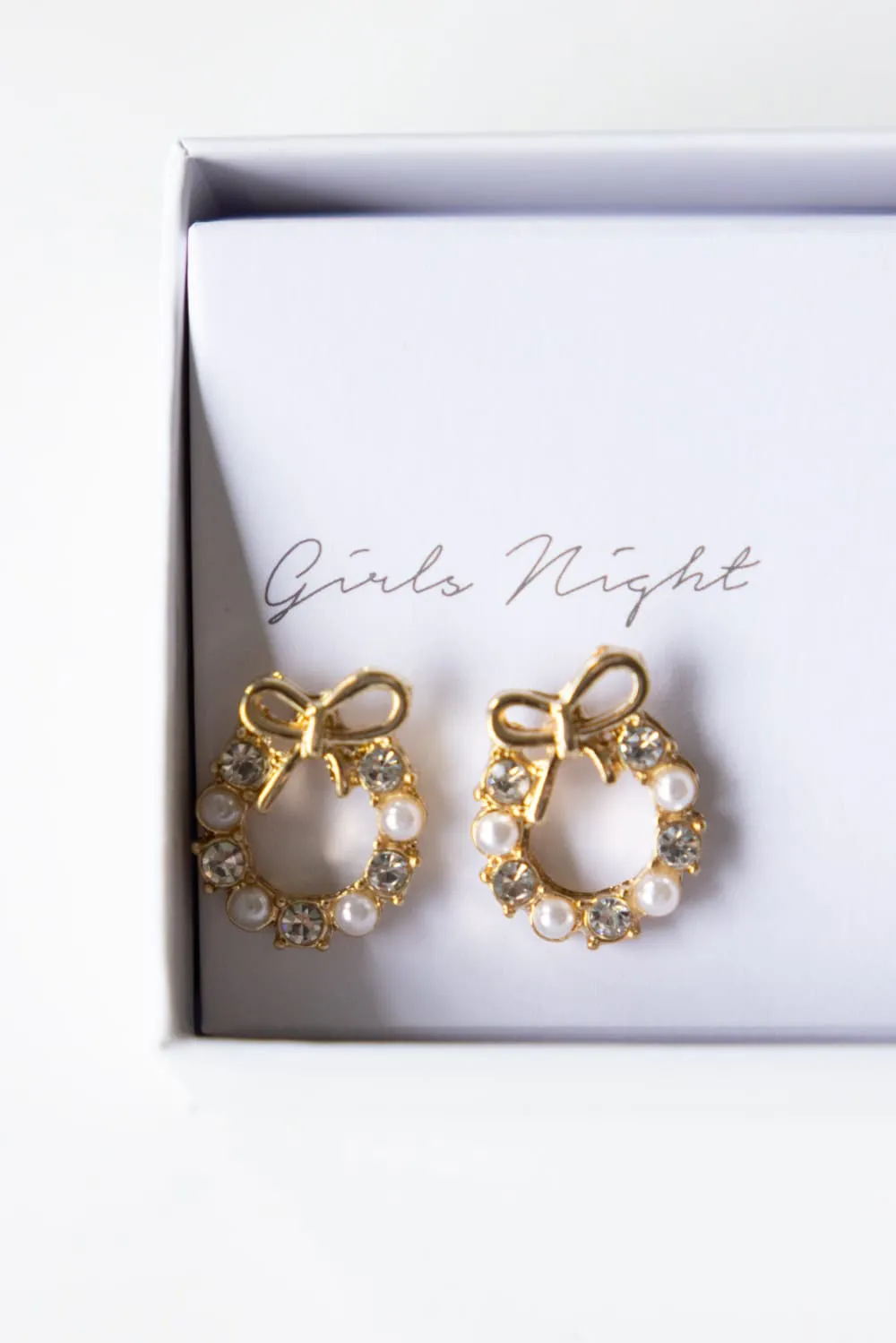 Bow Christmas Season Earrings Gift Box Set | ED11134RED sold by Glik’s product image thumbnail 2