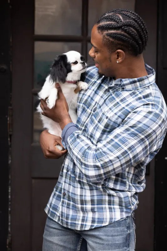 Weatherproof Vintage Brushed Flannel Shirt for Men in Blue Fusion | F2585755GK-BLUEFUSION sold by Glik’s