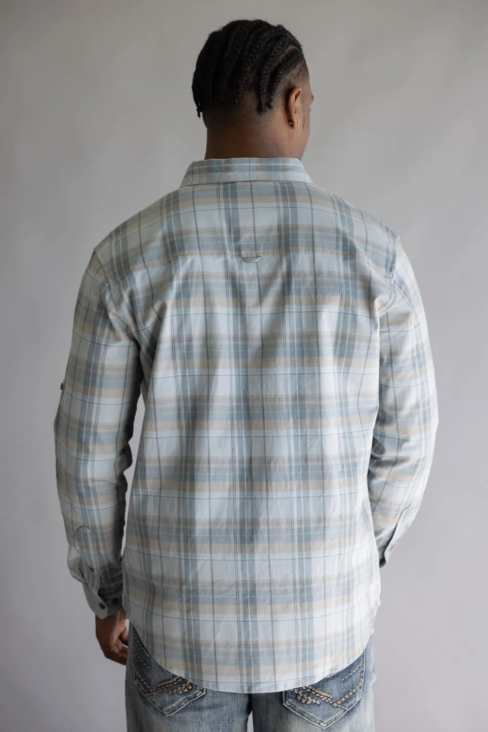 Marsh Wear Westerly Flannel Shirt for Men in Fog | MWW2020-FOG sold by Glik’s product image thumbnail 4