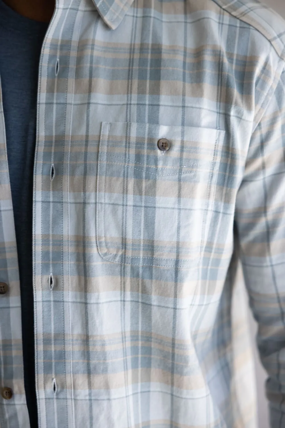 Marsh Wear Westerly Flannel Shirt for Men in Fog | MWW2020-FOG sold by Glik’s product image thumbnail 3