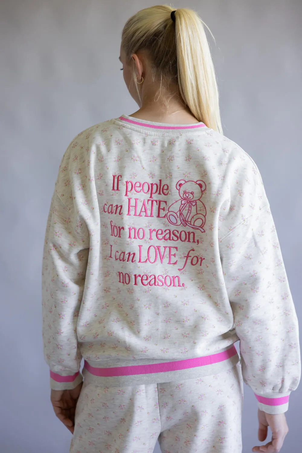 Simply Southern Love Varsity Crew Sweatshirt for Women in Gray | PP-0225-CRW-VARSITY-LOVE sold by Glik’s product image thumbnail 2