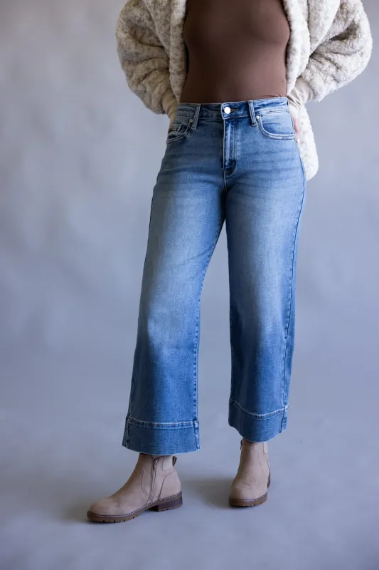 KanCan High Rise Crop Wide Leg Jeans for Women | KC2604M sold by Glik’s