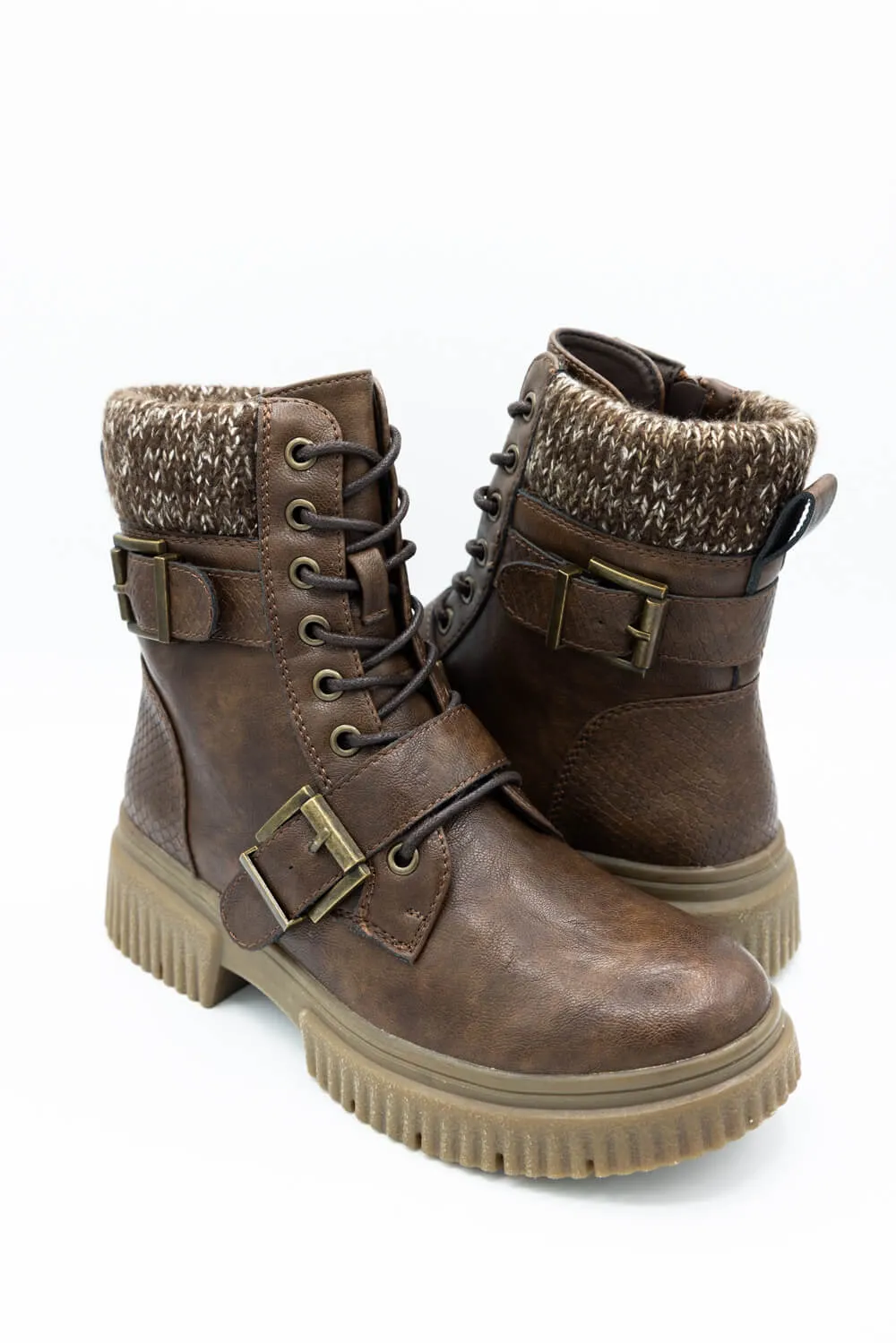 Patrizia Mahanda Adjustable Buckle Bootie for Women in Brown | MAHANDA-BR sold by Glik’s product image thumbnail 2