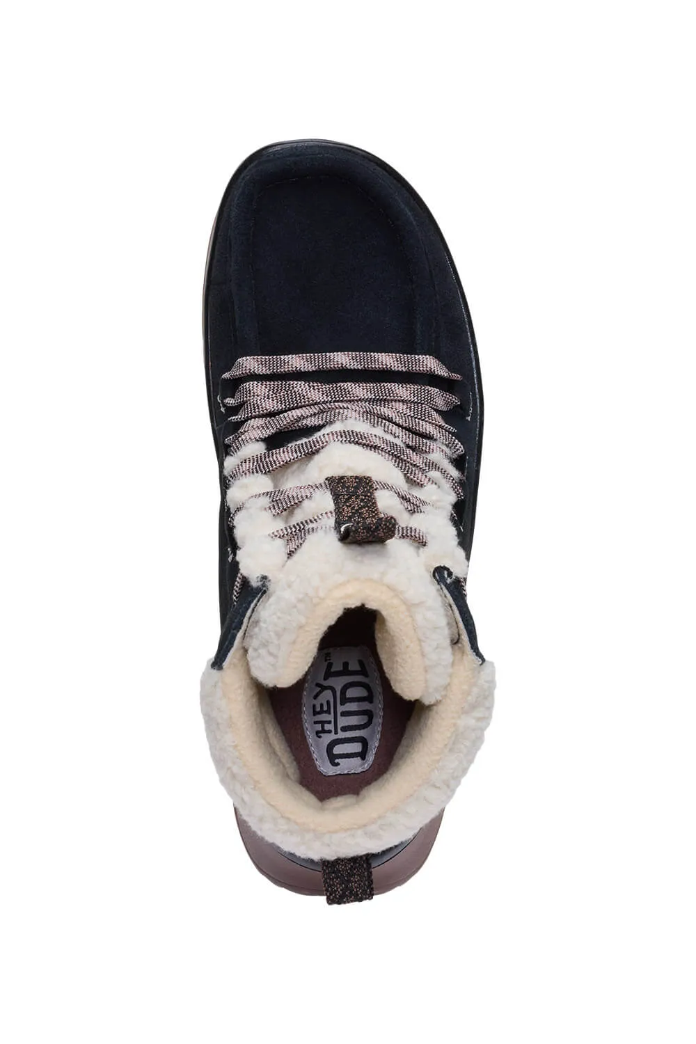 HEYDUDE Women’s Wendy Peak Apres Suede Cozy Stitch in Black | 44367-00W sold by Glik’s product image thumbnail 3