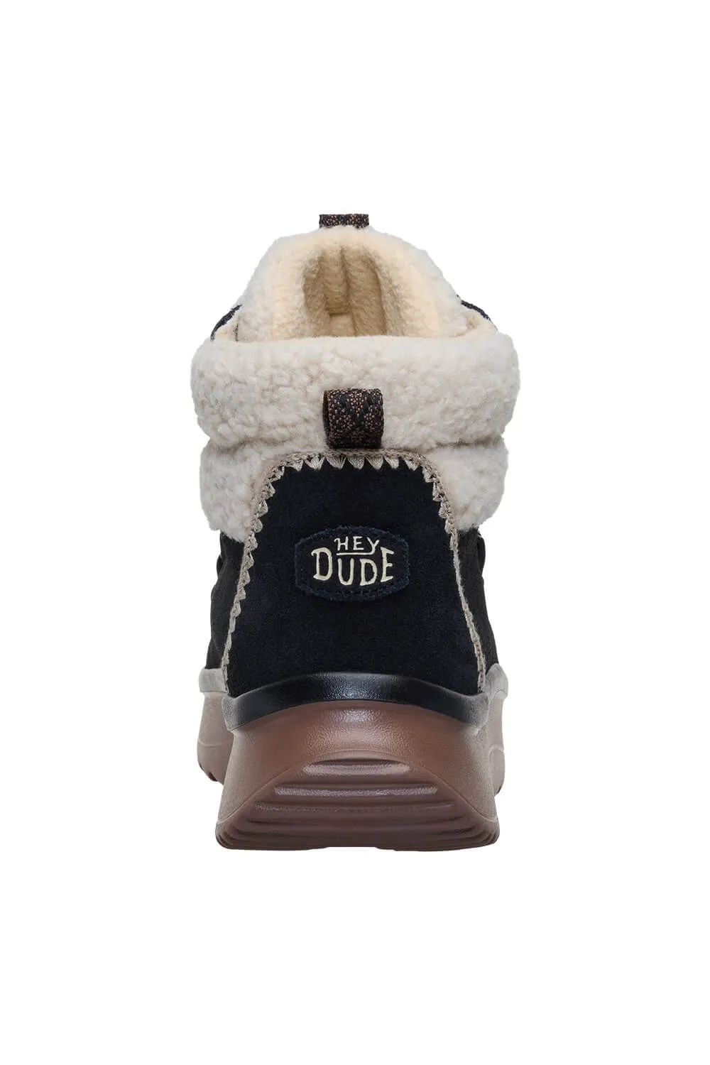 HEYDUDE Women’s Wendy Peak Apres Suede Cozy Stitch in Black | 44367-00W sold by Glik’s product image thumbnail 5